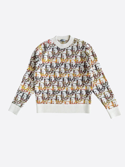 Dior Beige Oblique Wool Sweater
