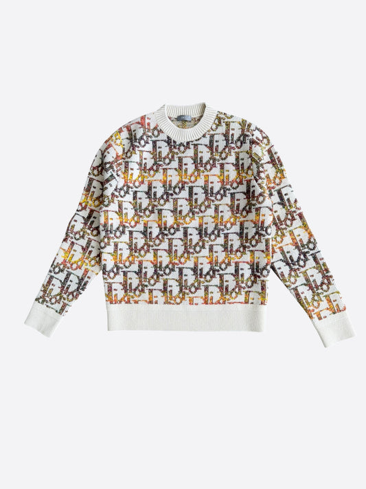 Dior Beige Oblique Wool Sweater