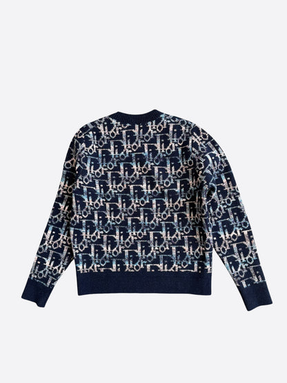 Dior Navy Oblique Wool Sweater