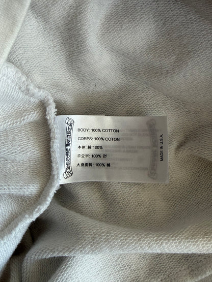 Chrome Hearts White & Black Cross Jacquard Horseshoe Logo Hoodie