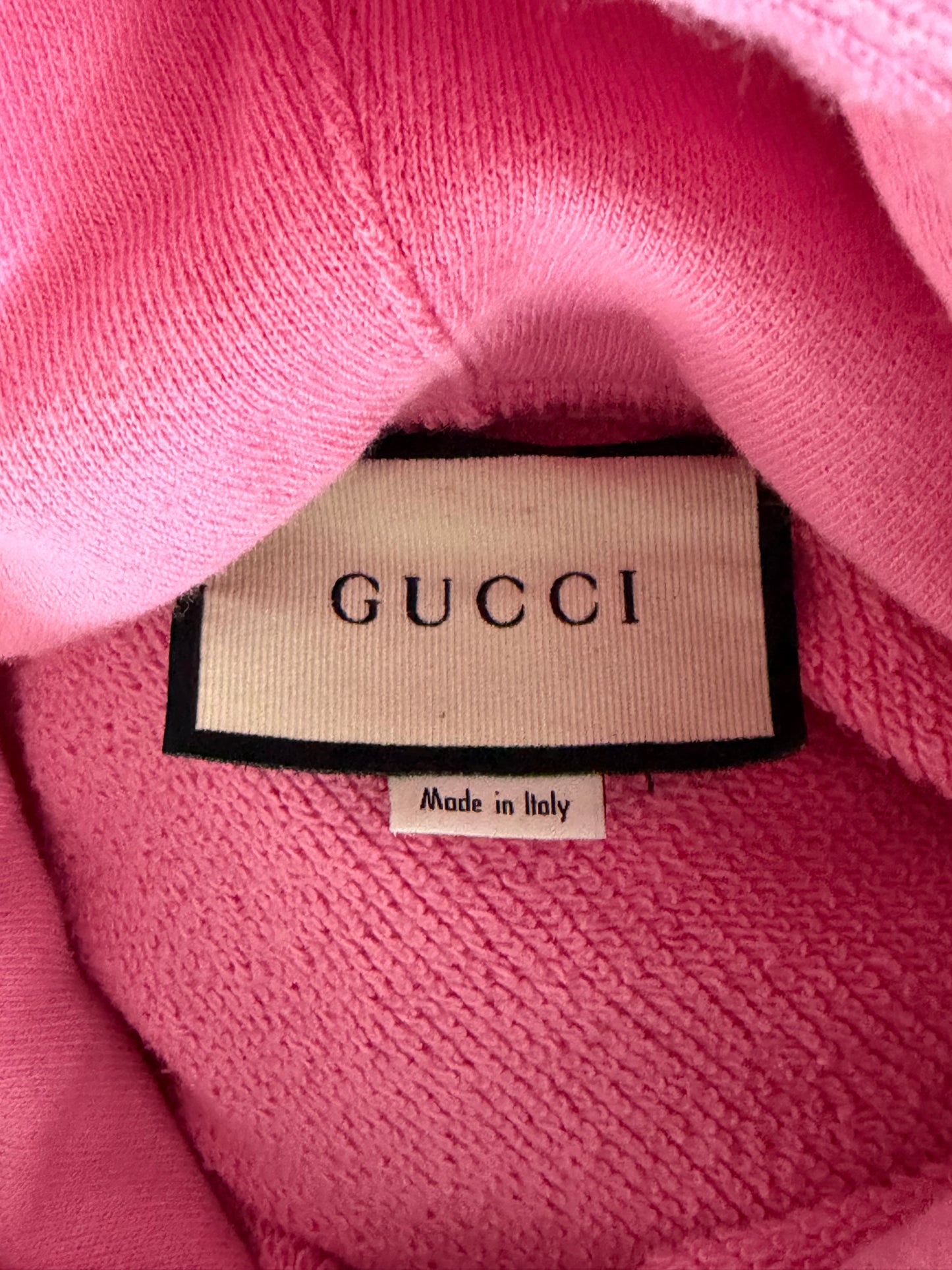 Gucci Pink Apple Sequin Logo Hoodie
