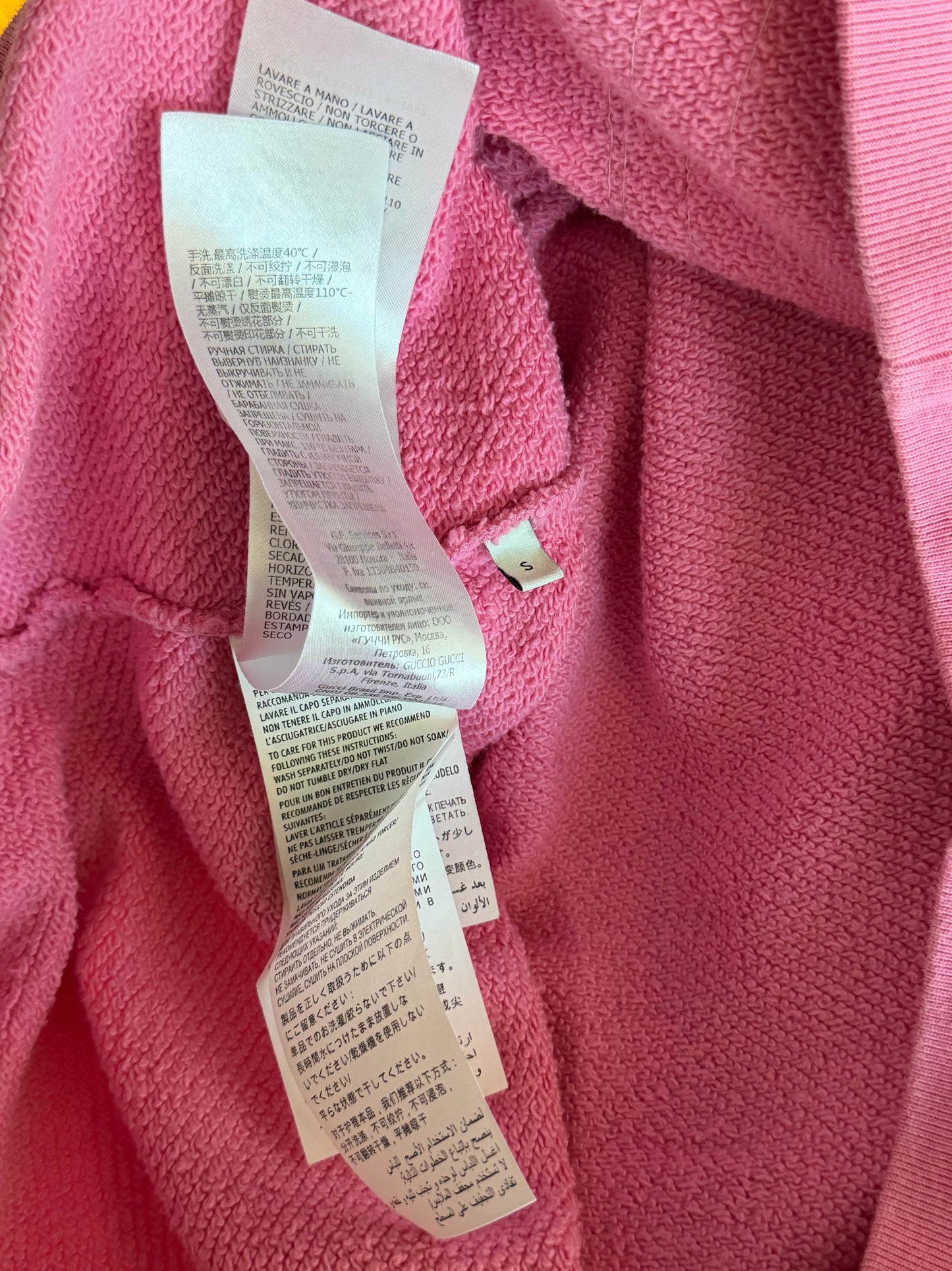 Gucci Pink Apple Sequin Logo Hoodie