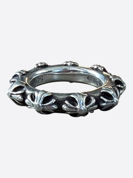 Chrome Hearts Silver Cross Band Ring