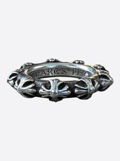 Chrome Hearts Silver Cross Band Ring