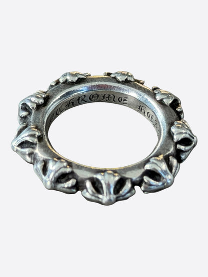 Chrome Hearts Silver Cross Band Ring