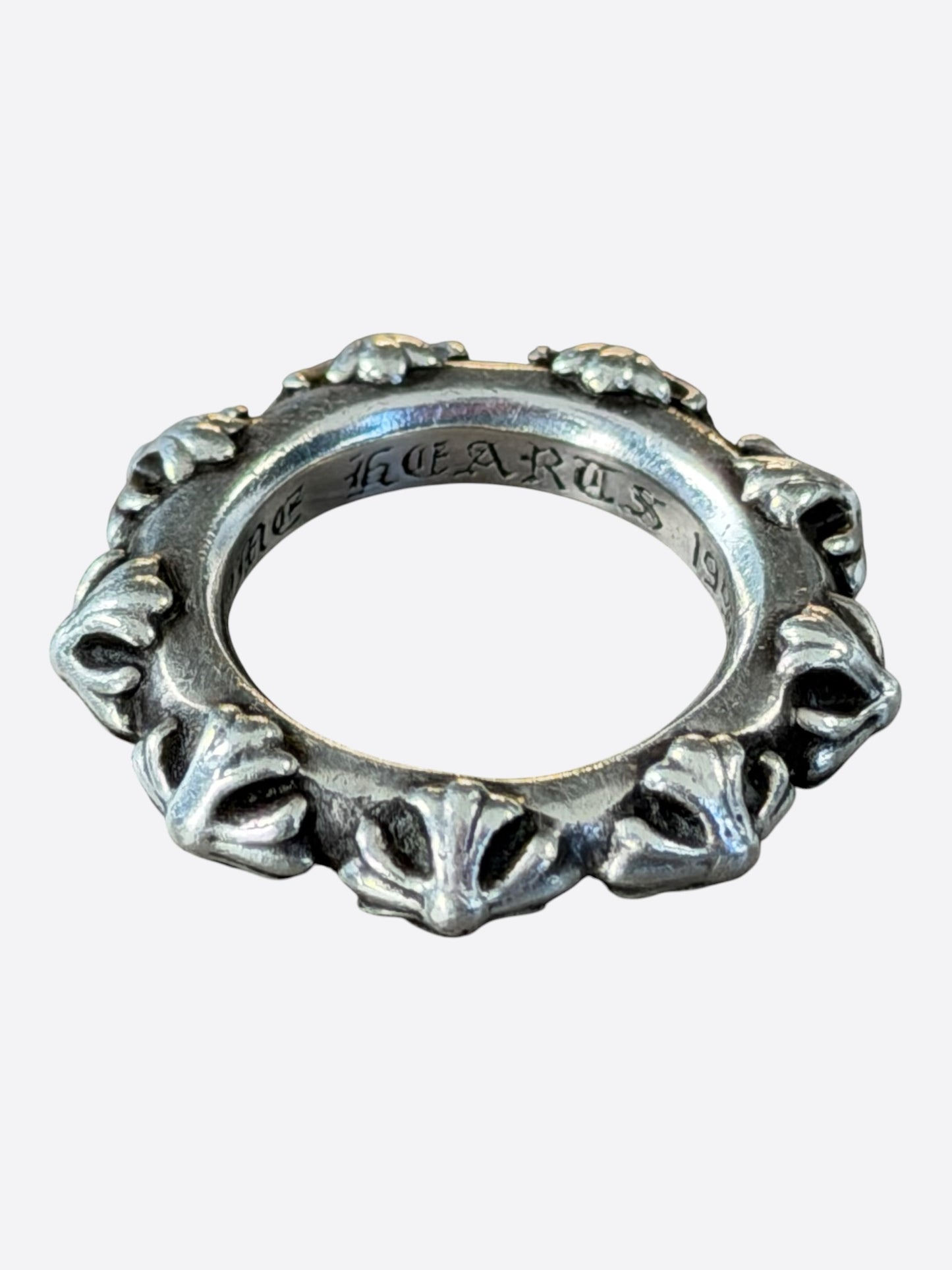 Chrome Hearts Silver Cross Band Ring