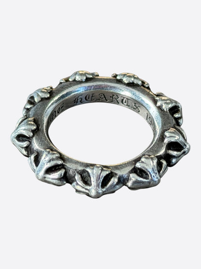Chrome Hearts Silver Cross Band Ring