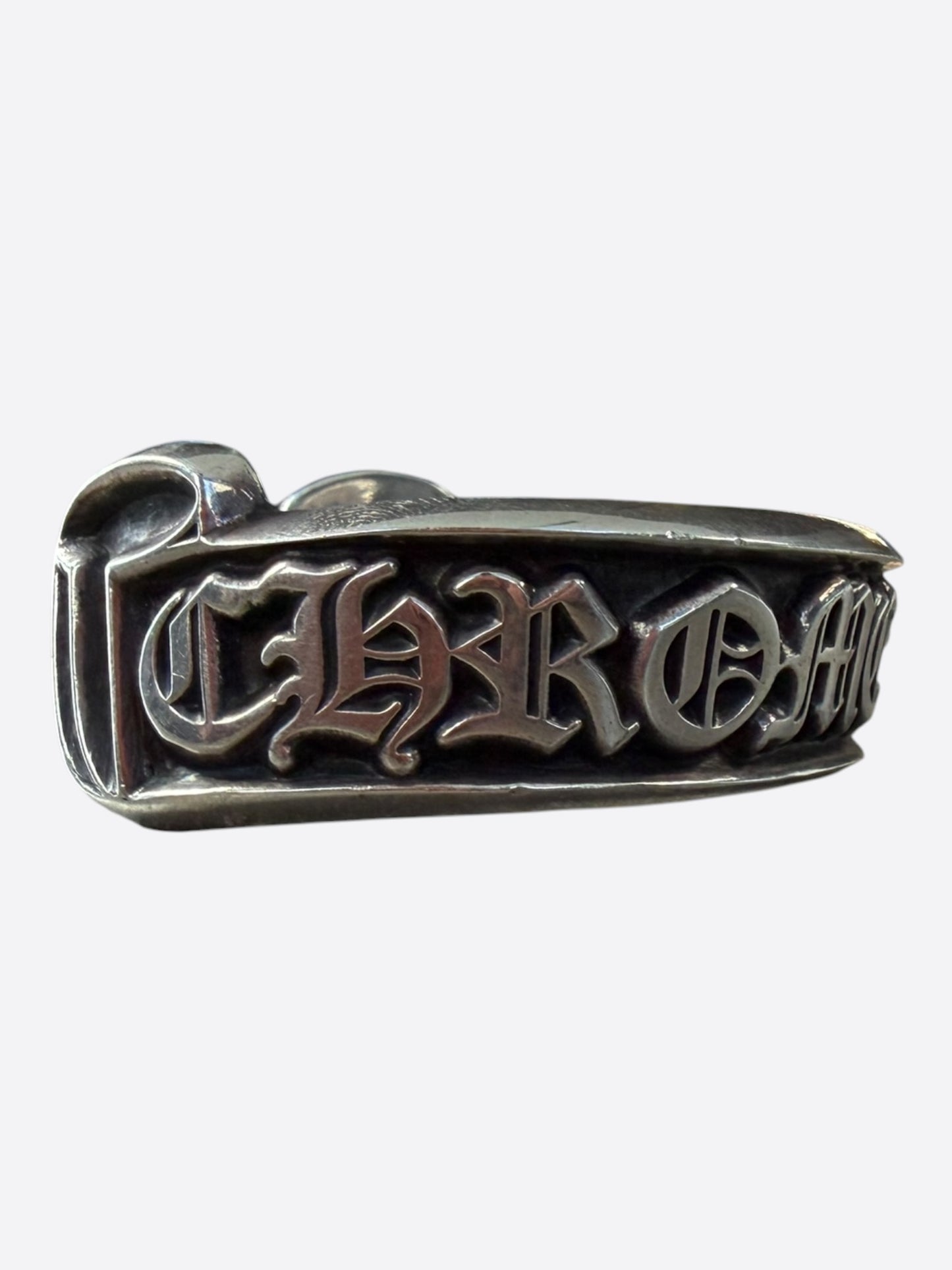 Chrome Hearts Silver Scroll Cuff Bracelet