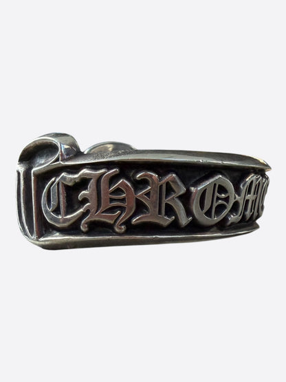Chrome Hearts Silver Scroll Cuff Bracelet