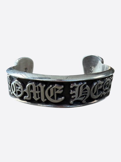 Chrome Hearts Silver Scroll Cuff Bracelet