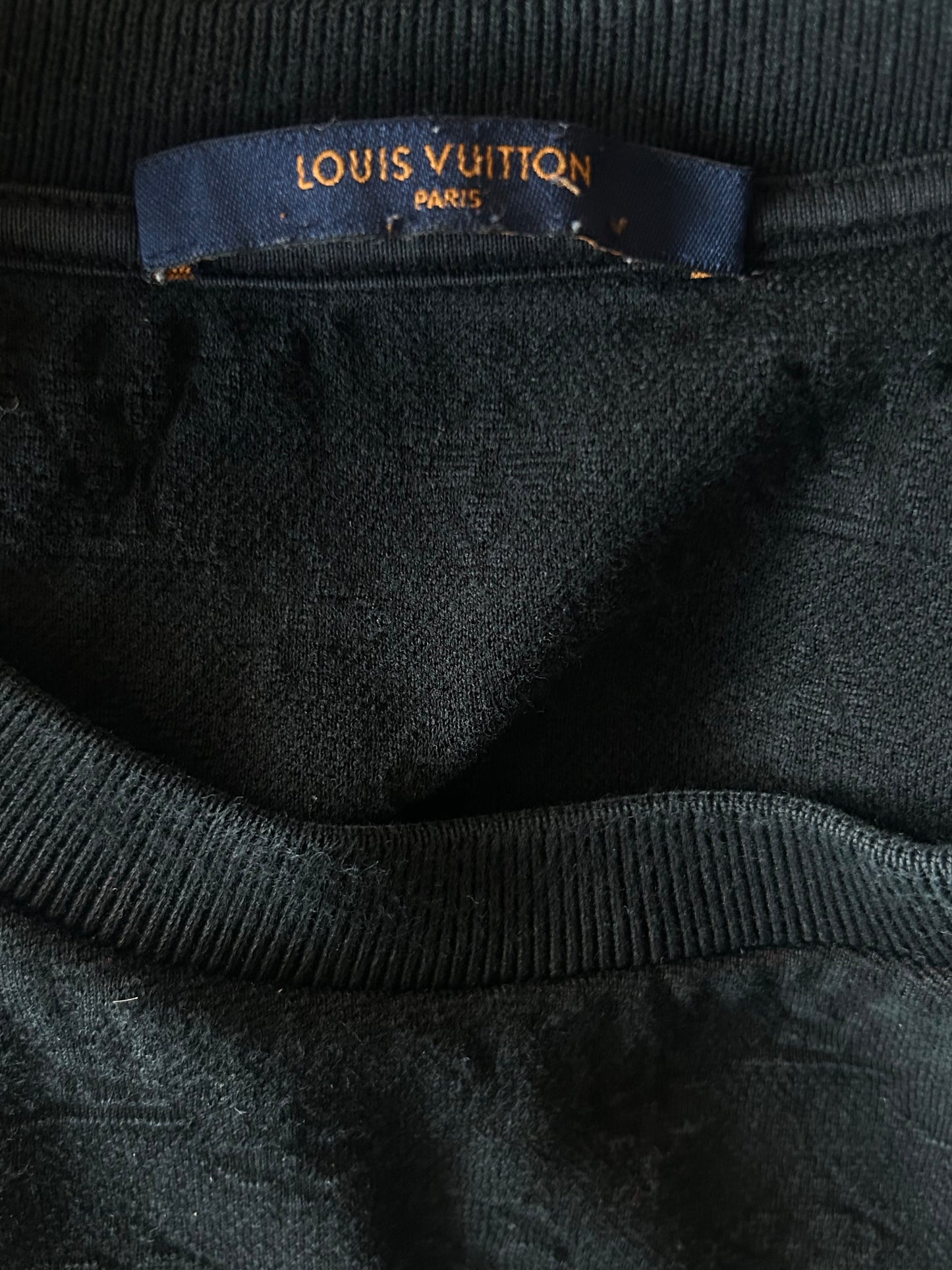 Louis Vuitton Black Monogram Pocket T-Shirt