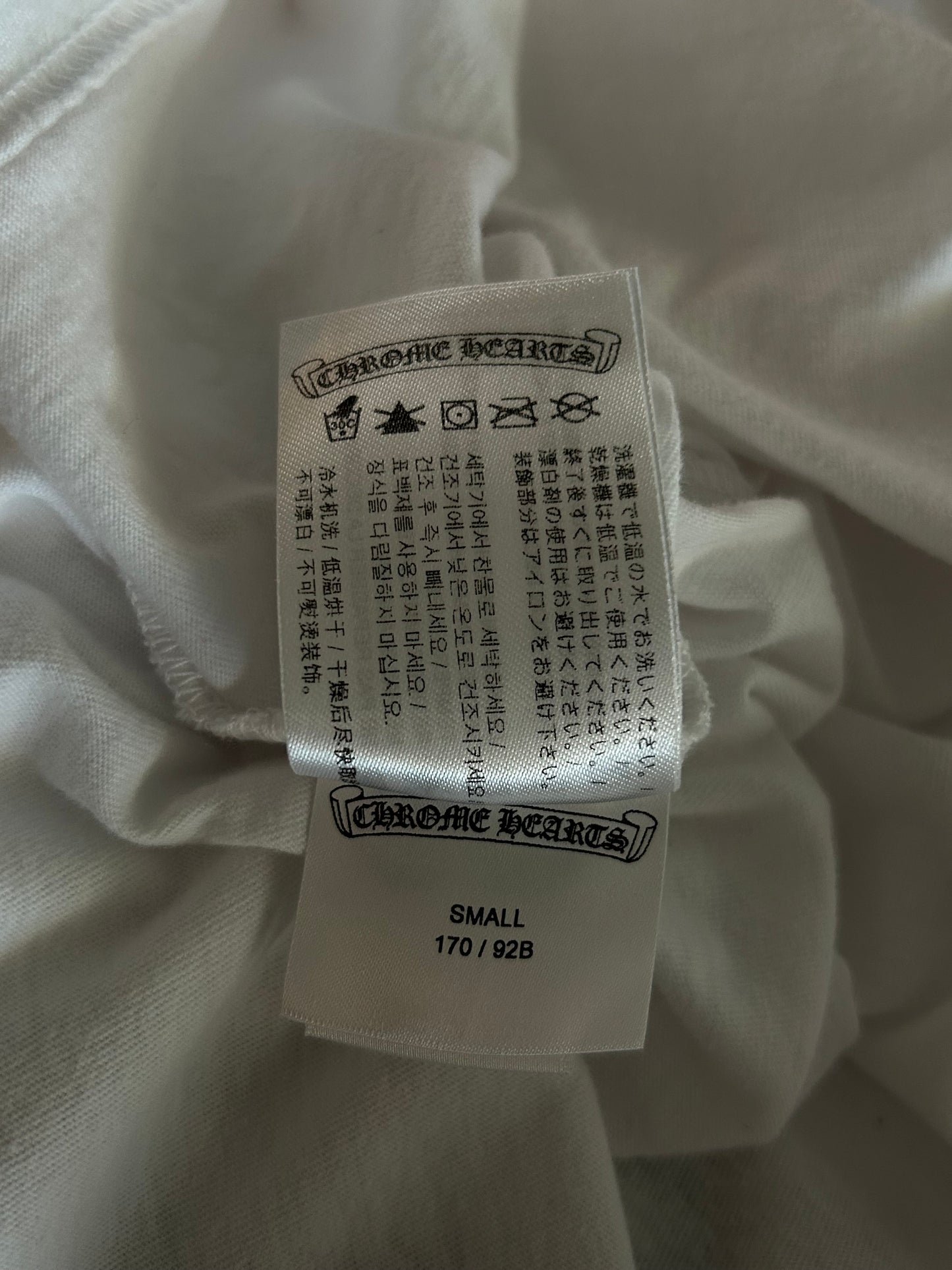 Chrome Hearts White & Red NY Longsleeve T-Shirt