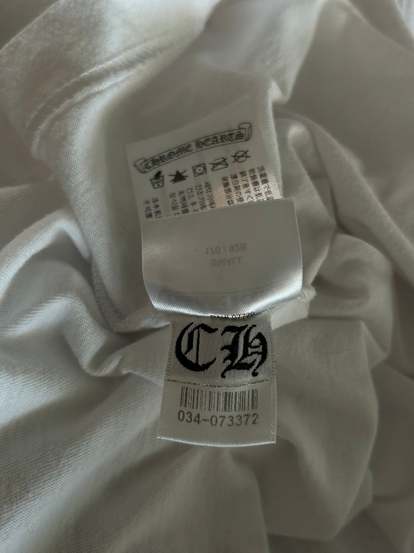 Chrome Hearts White & Red NY Longsleeve T-Shirt