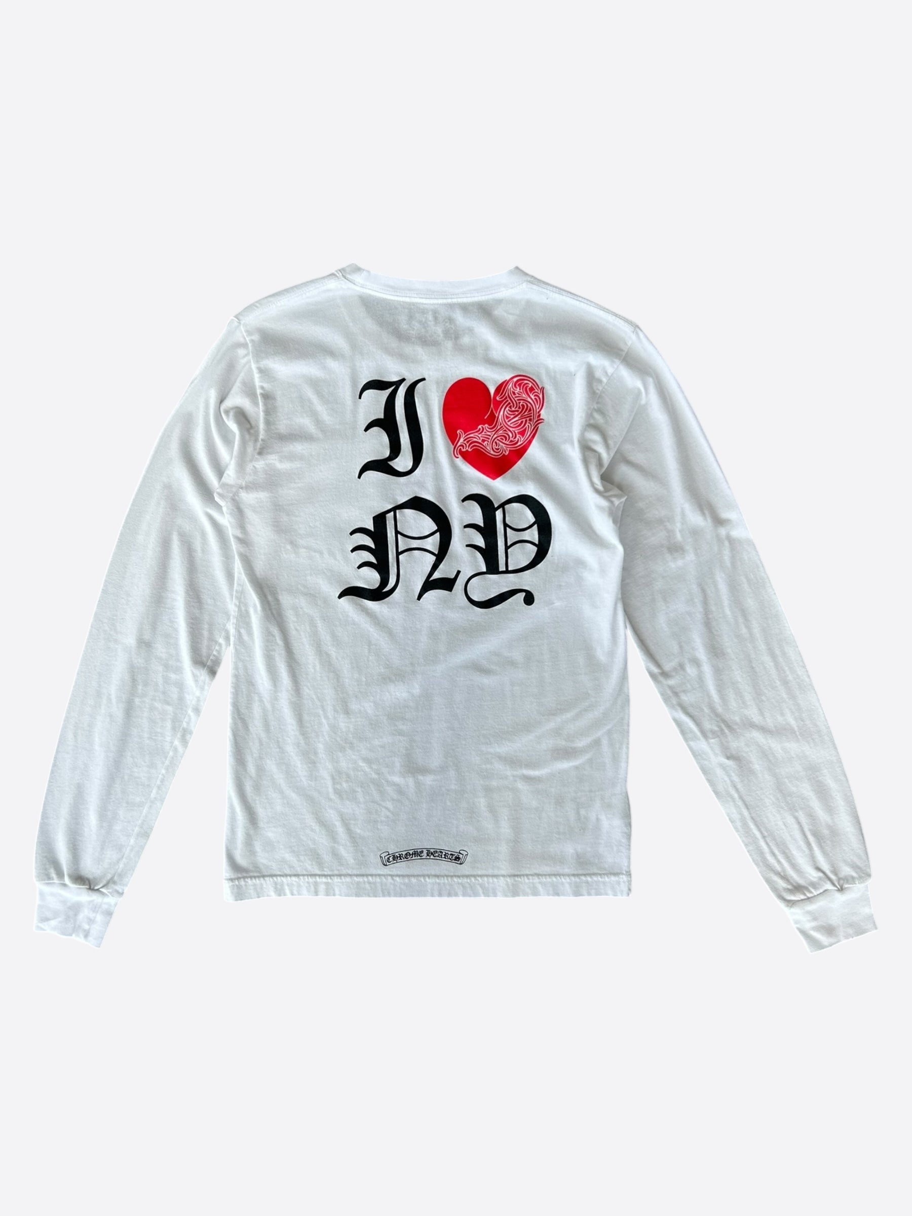 Chrome Hearts White & Red NY Longsleeve T-Shirt – Savonches