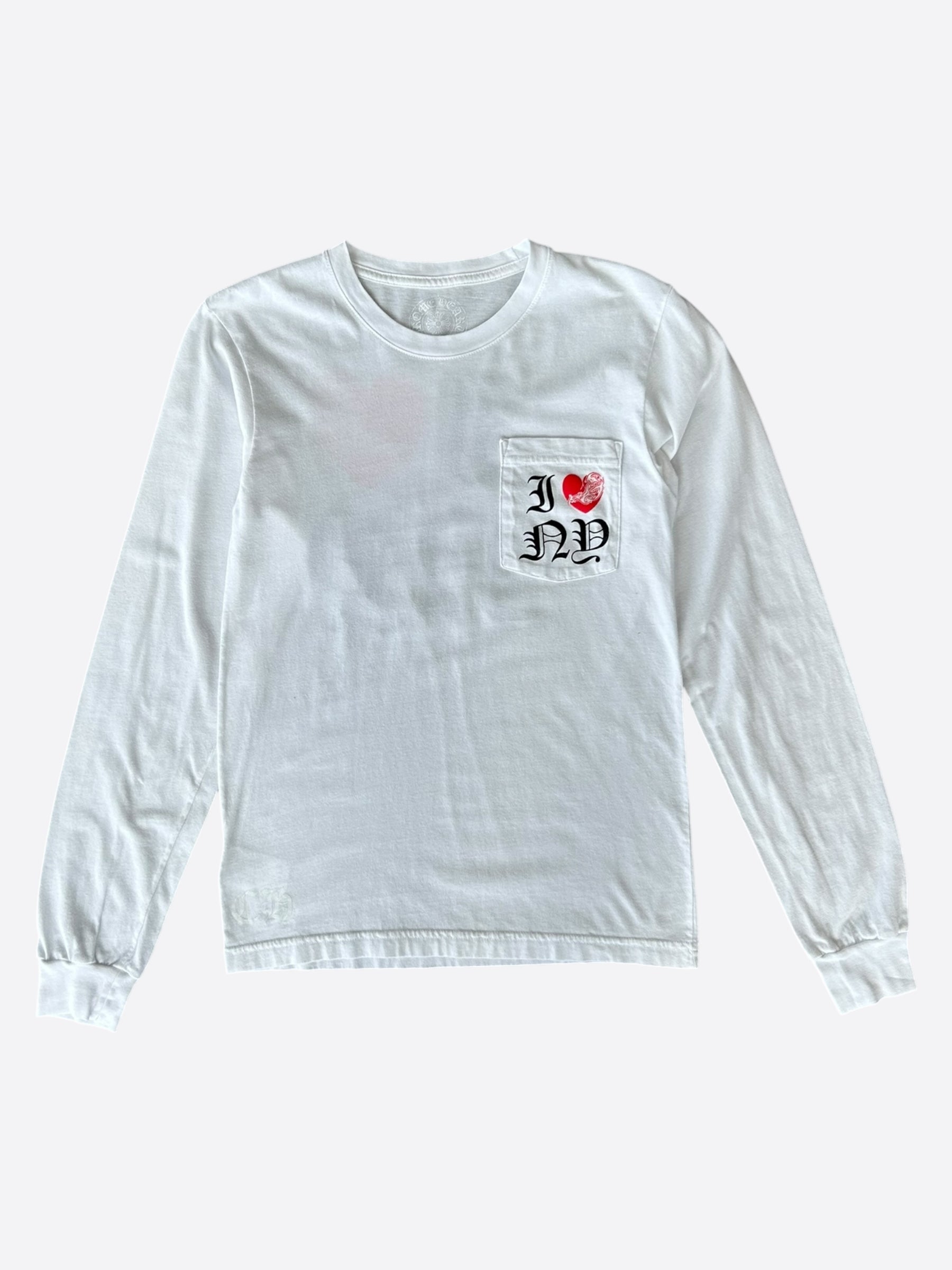 Chrome Hearts White & Red NY Longsleeve T-Shirt – Savonches