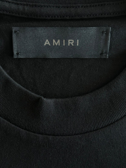Amiri Black Argyle Logo T-Shirt
