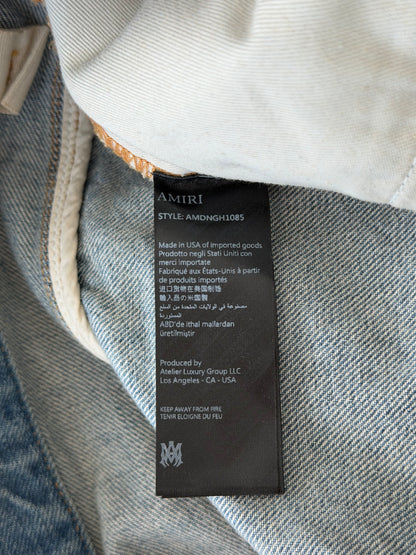 Amiri Light Indigo & White Patch MX1 Jeans