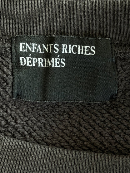Enfants Riches Deprimes Faded Black & White Le Rosey Graphic Sweater