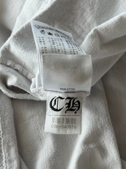 Chrome Hearts White & Purple Neck Logo T-Shirt