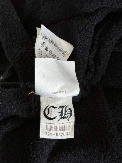 Chrome Hearts Black & White Script Logo Hoodie