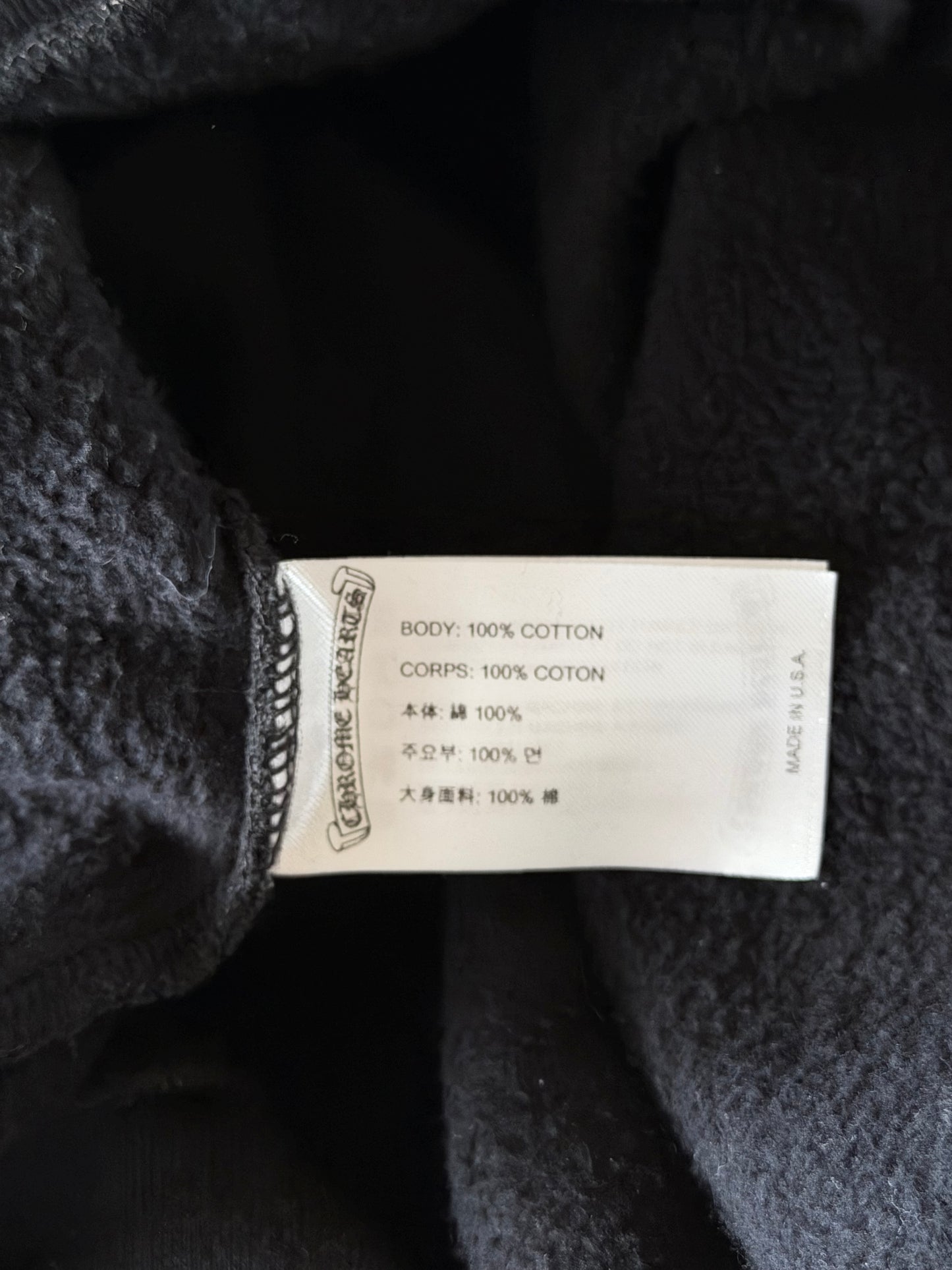 Chrome Hearts Black & Multicolor Stencil Hoodie