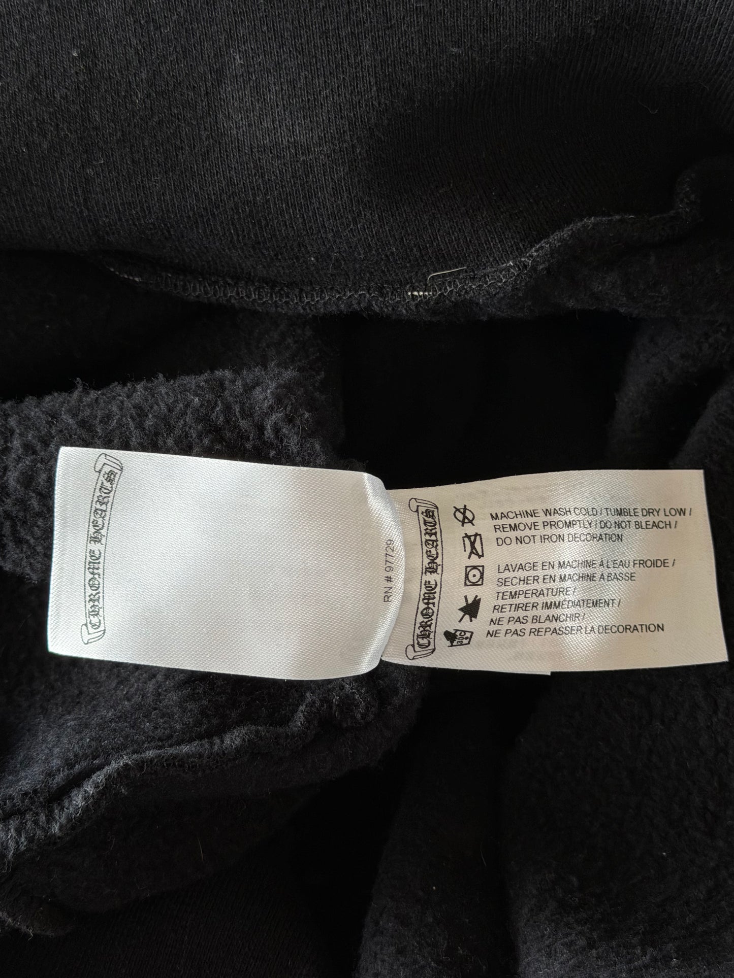 Chrome Hearts Black & Multicolor Stencil Hoodie