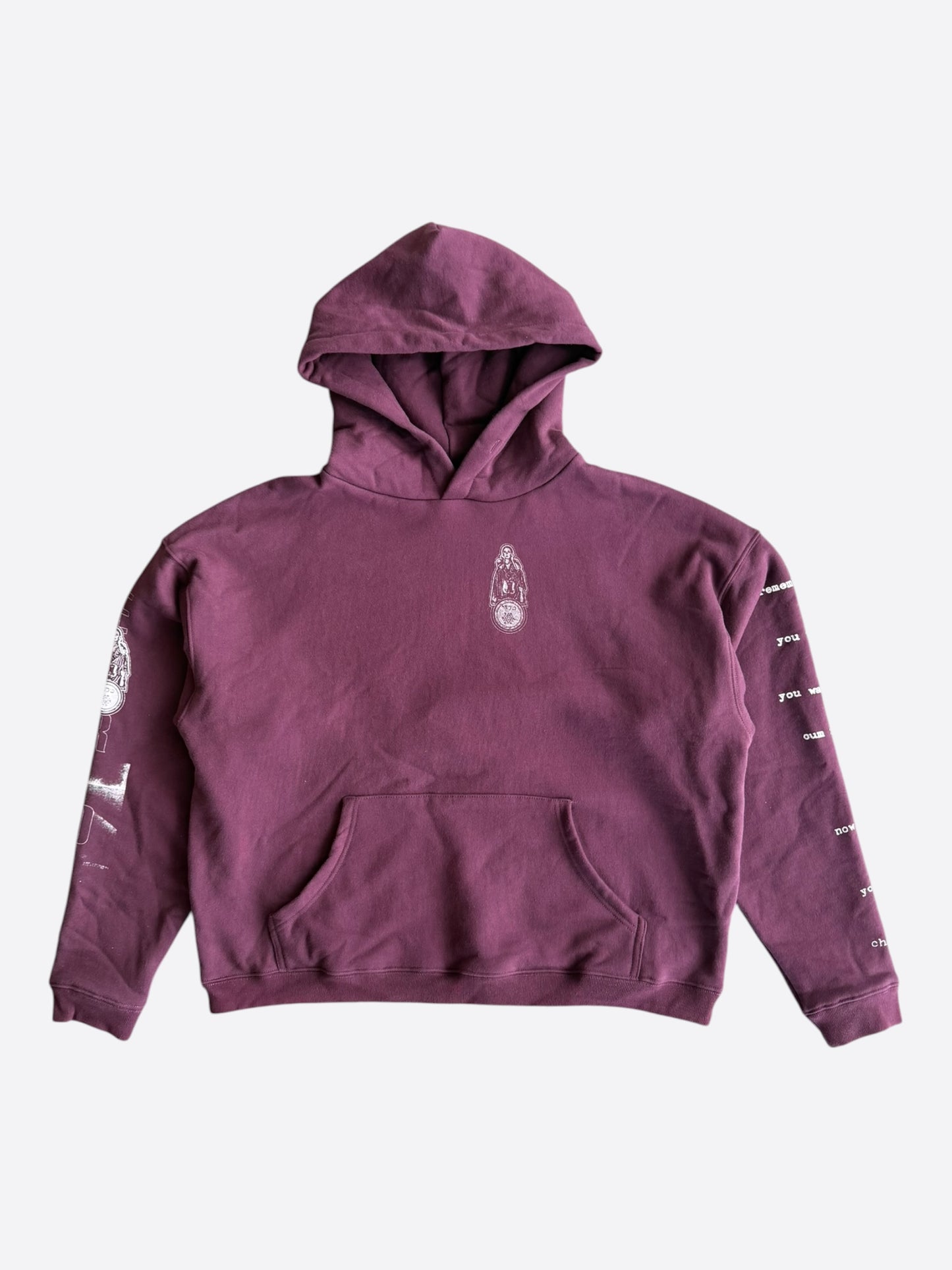 Enfants Riches Deprimes Red & White Remember When Graphic Hoodie