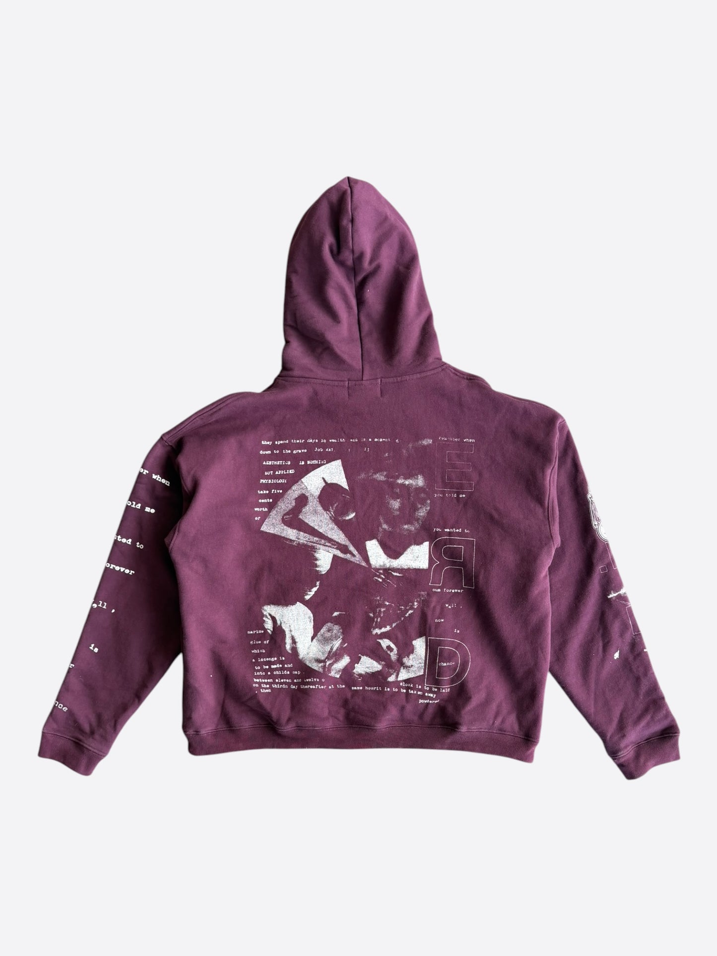 Enfants Riches Deprimes Red & White Remember When Graphic Hoodie
