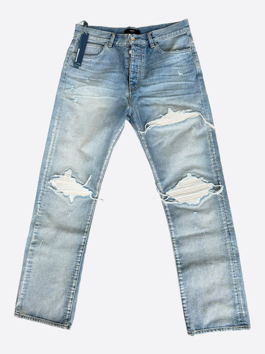 Amiri Light Indigo & White Patch MX1 Jeans