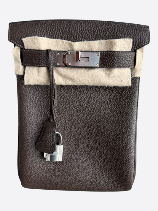 Hermes Brown HAC A Dos Crossbody Backpack