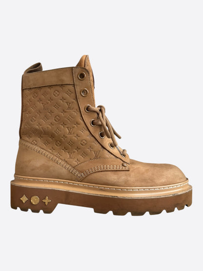 Louis Vuitton Brown Monogram Ranger Boots