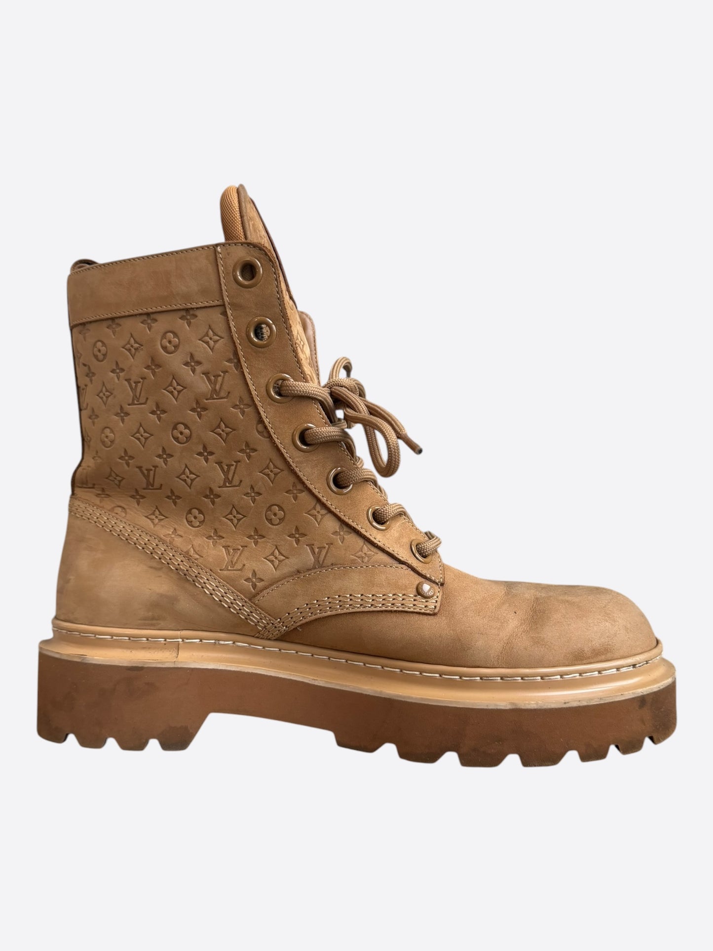 Louis Vuitton Brown Monogram Ranger Boots