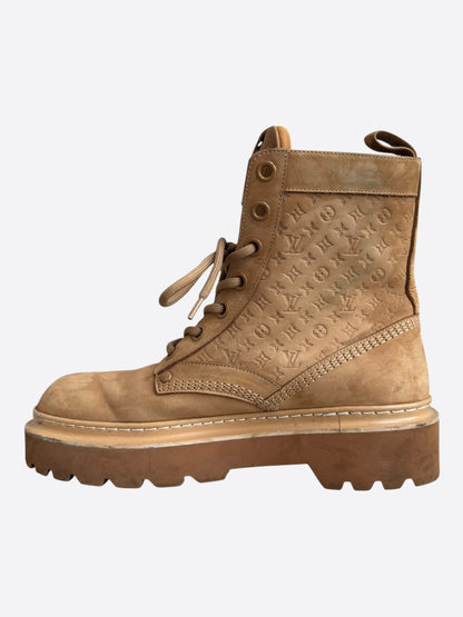 Louis Vuitton Brown Monogram Ranger Boots