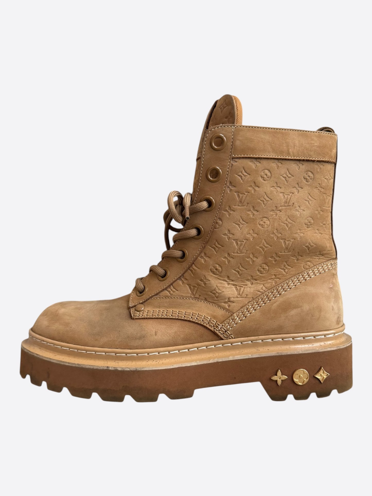 Louis Vuitton Brown Monogram Ranger Boots