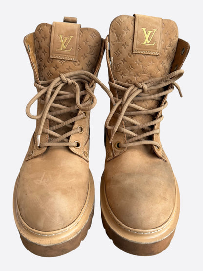 Louis Vuitton Brown Monogram Ranger Boots