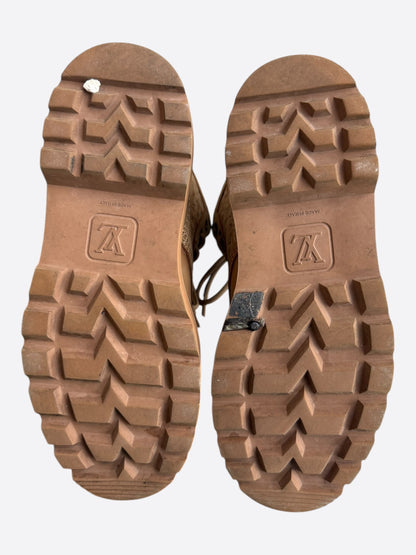 Louis Vuitton Brown Monogram Ranger Boots