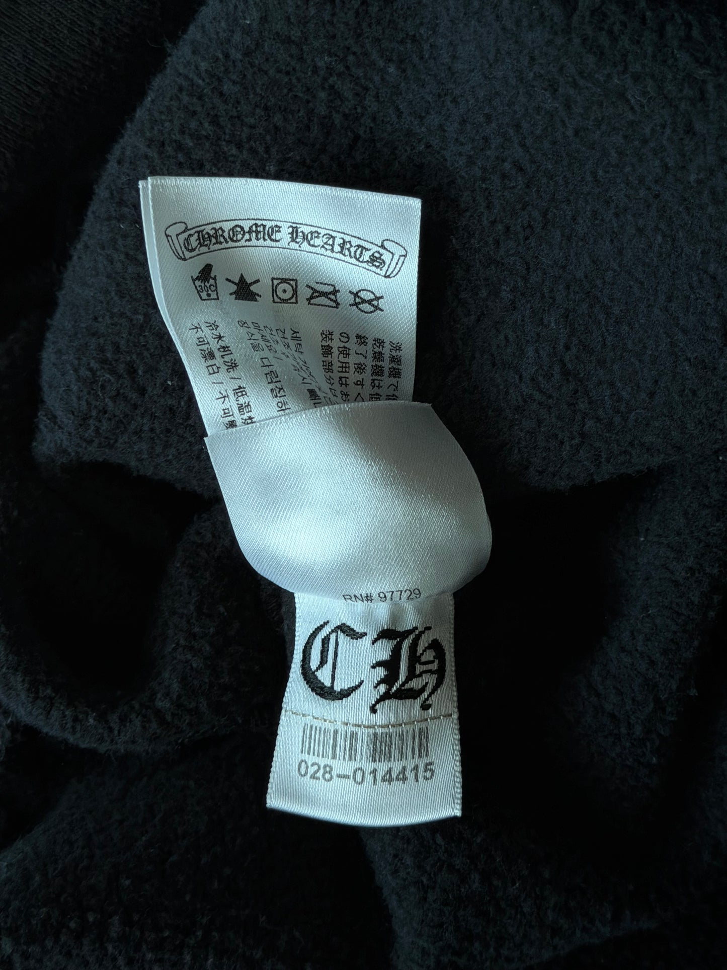 Chrome Hearts Black & Pink Online Exclusive Horseshoe Logo Hoodie