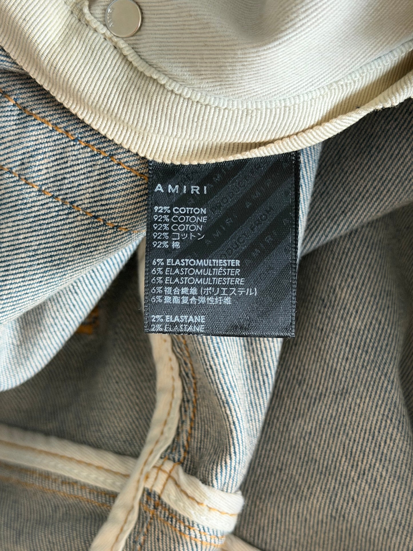 Amiri Clay Indigo & Black Patch MX1 Jeans