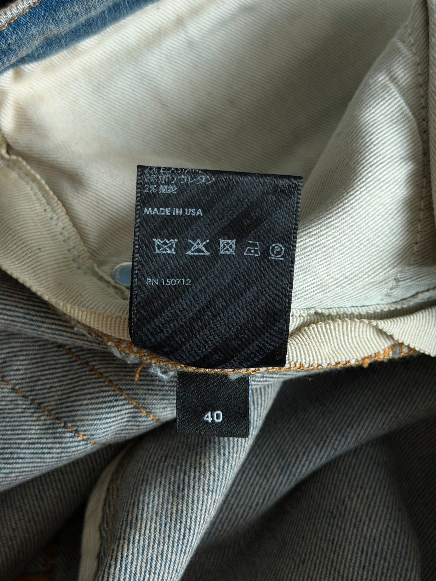 Amiri Clay Indigo & Black Patch MX1 Jeans