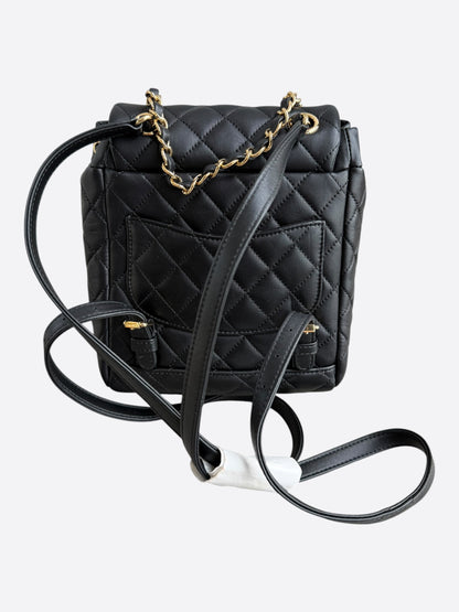 Chanel Black Lambskin Quilted Mini Urban Spirit Backpack
