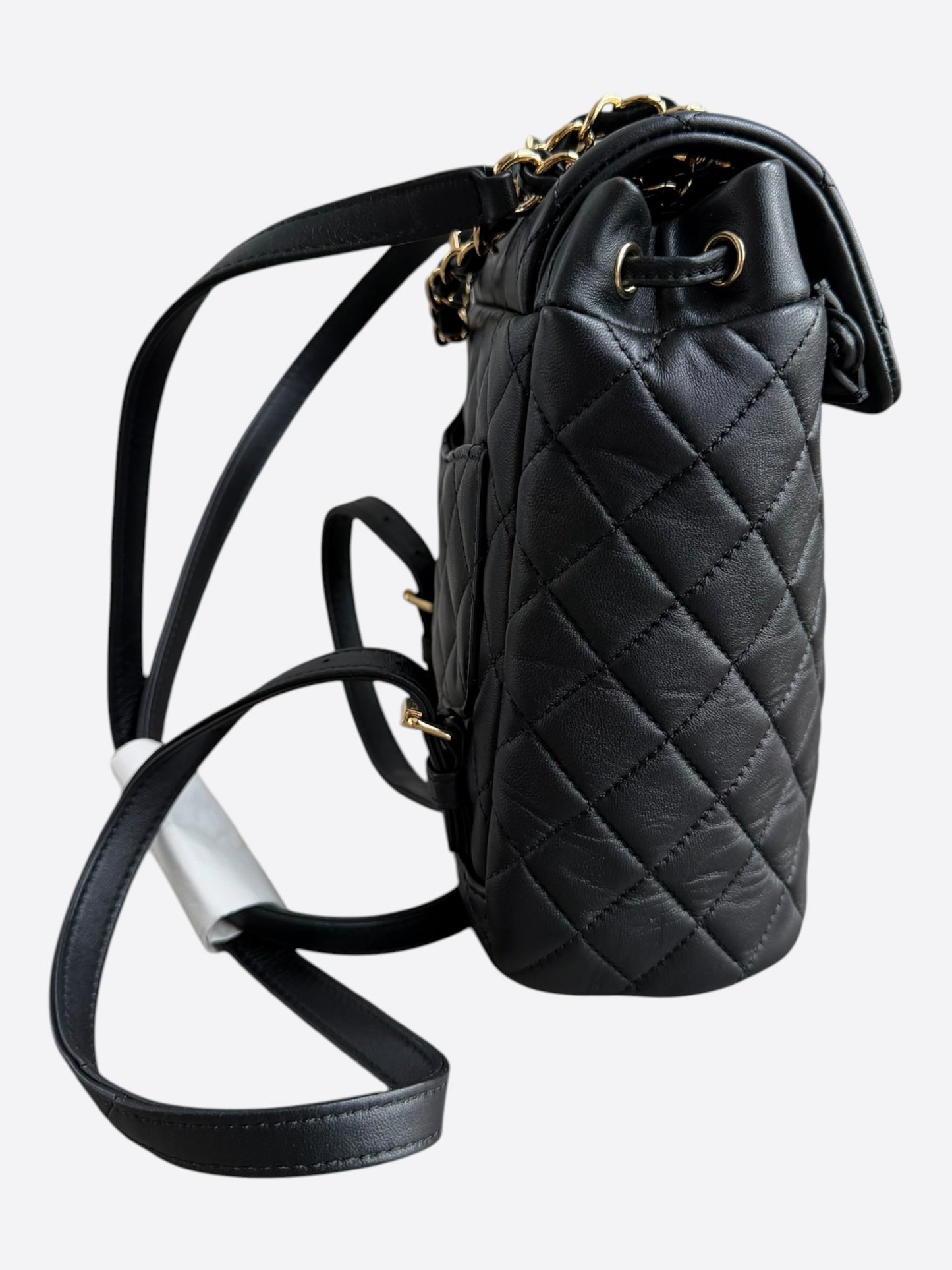Chanel Black Lambskin Quilted Mini Urban Spirit Backpack