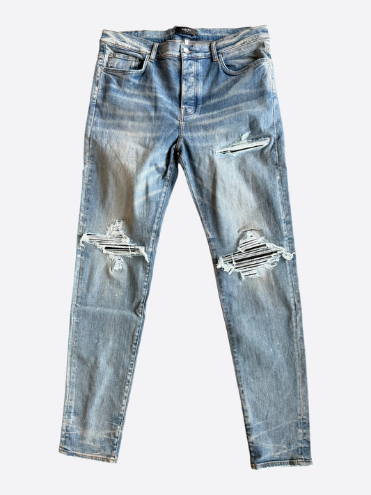 Amiri Clay Indigo & Black Patch MX1 Jeans