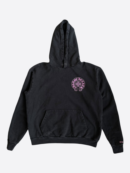 Chrome Hearts Black & Pink Online Exclusive Horseshoe Logo Hoodie