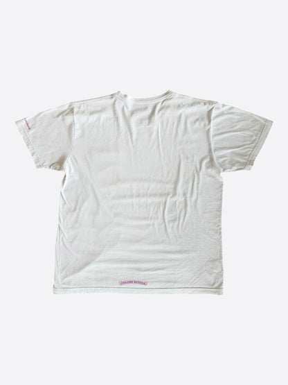 Chrome Hearts White & Purple Neck Logo T-Shirt