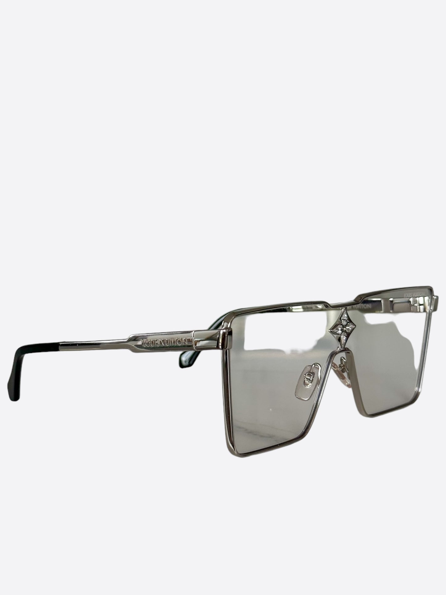 Louis Vuitton Silver Cyclone Metal Sunglasses