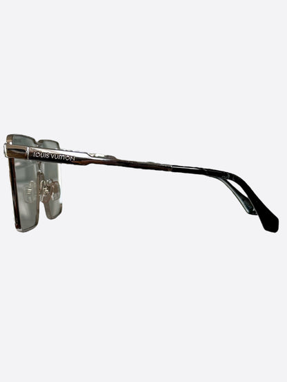 Louis Vuitton Silver Cyclone Metal Sunglasses