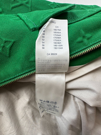 Louis Vuitton Green Monogram Shearling Workwear Jacket