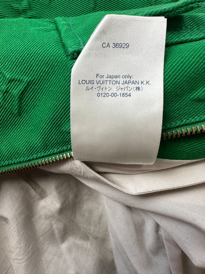 Louis Vuitton Green Monogram Shearling Workwear Jacket