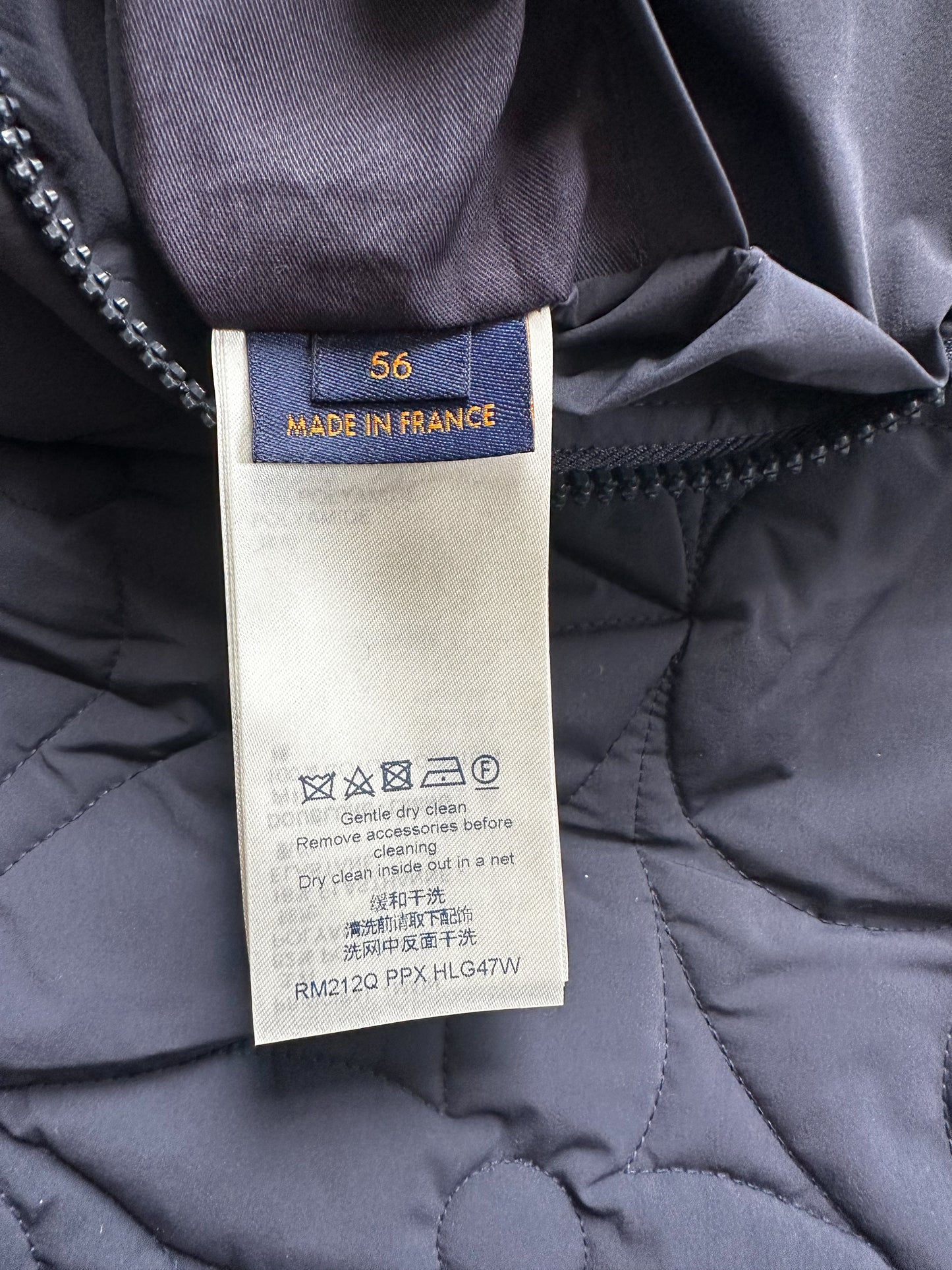 Louis Vuitton Navy Flower Monogram Puffer Vest