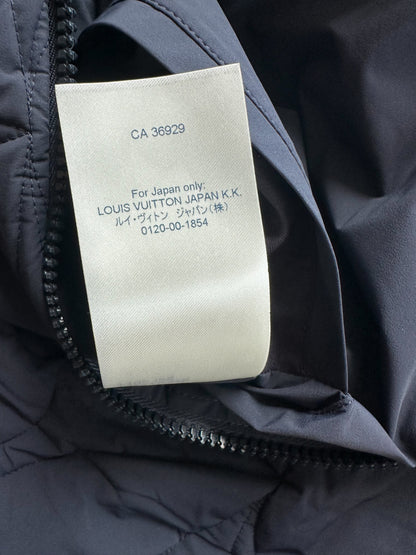 Louis Vuitton Navy Flower Monogram Puffer Vest